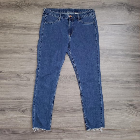 H&M Skinny Ankle High Rise Jeans Blue Size 32 - Picture 2 of 10